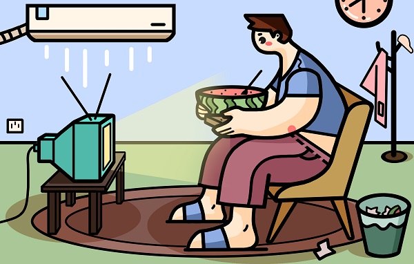 小伙吹一宿空调后嘴歪眼斜,夏天吹空调要注意这些